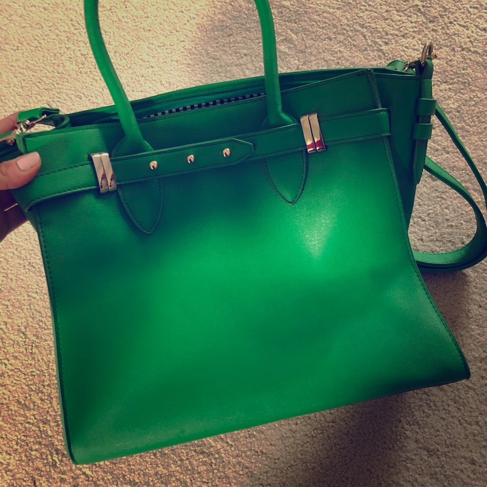 Vibrant green JustFab bag